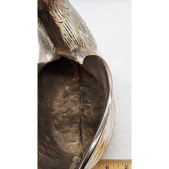 Vagabond House Pewter Swan Planter Large Silver Polished - Picture 7 of 7